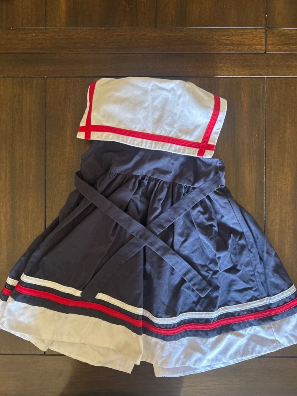 Goodlad Toddler Girls Nautical Sailor Dress Navy/Red/White 24M Vintage-Inspired - Picture 2 of 11